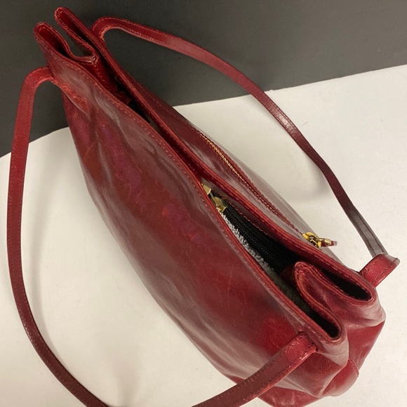 Monsac Bags Monsac Original Red Leather Shoulder Bag Purse Poshmark